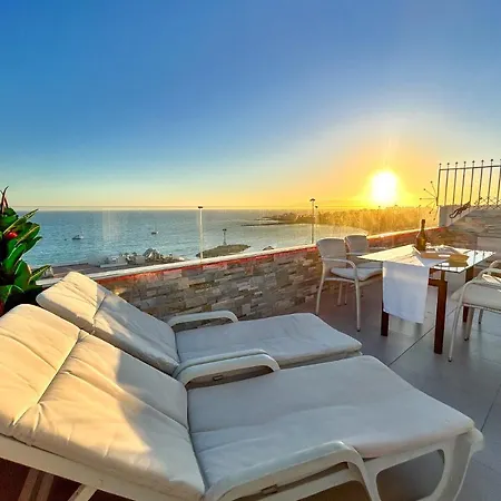 Lägenhet Penthouse Of Views Cristianos Los Cristianos (Tenerife)